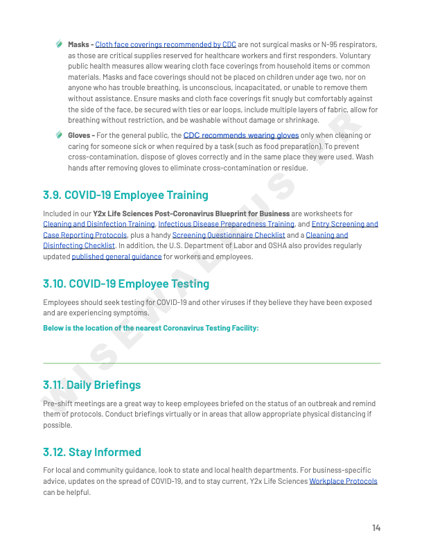 Post Coronavirus SOP and Blueprint for businesses and restaurants