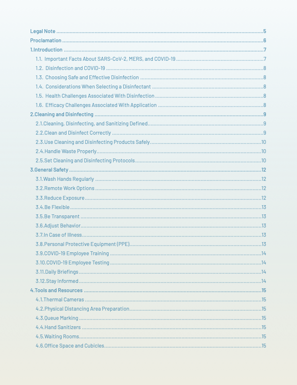 Post Coronavirus SOP and Blueprint for businesses and restaurants