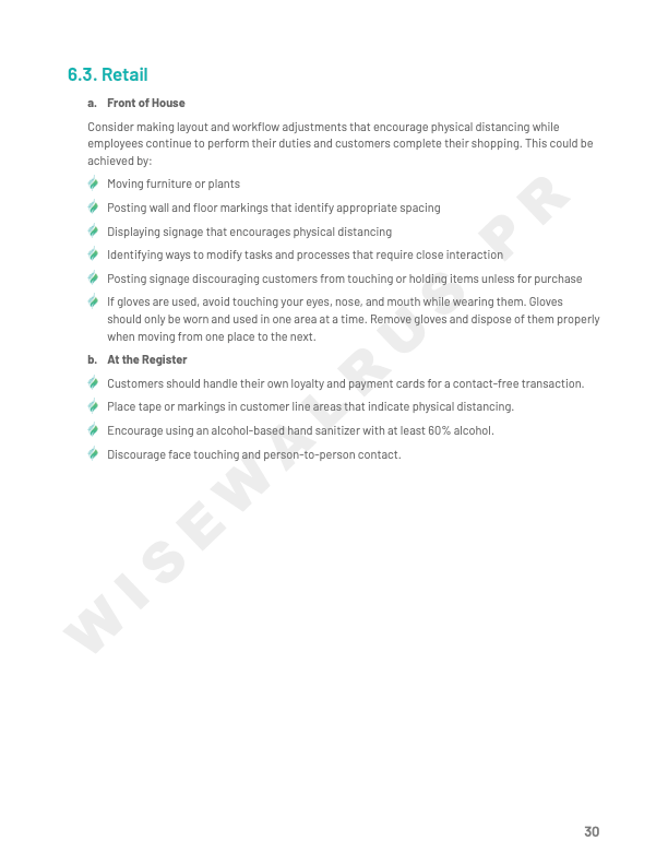 Post Coronavirus SOP and Blueprint for businesses and restaurants