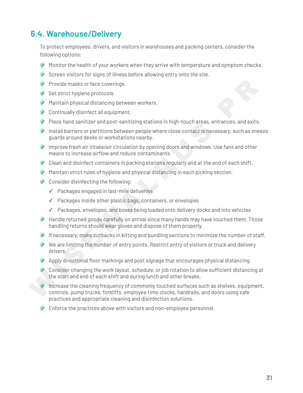 Post Coronavirus SOP and Blueprint for businesses and restaurants