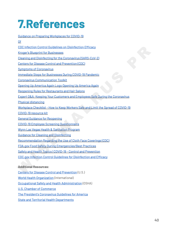 Post Coronavirus SOP and Blueprint for businesses and restaurants