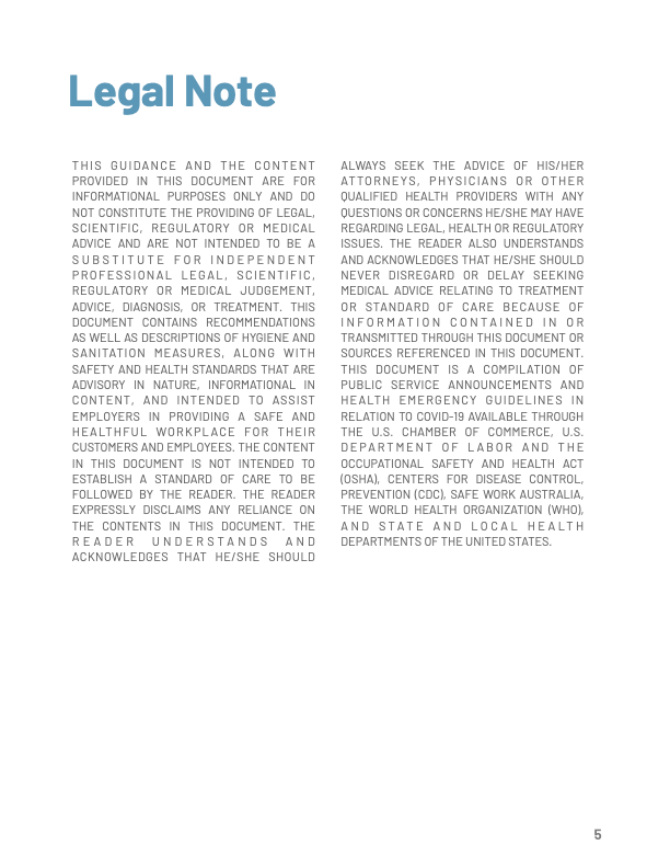 Post Coronavirus SOP and Blueprint for businesses and restaurants