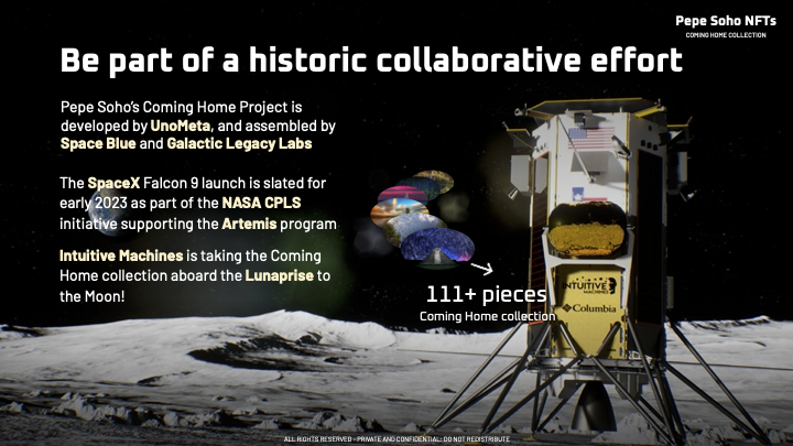 Sample pitch presentation in digital and print formats. Art by Pepe Soho. Design and content creation by LW Petersen.