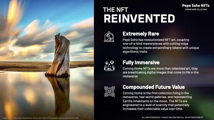 Sample pitch presentation in digital and print formats. Art by Pepe Soho. Design and content creation by LW Petersen.