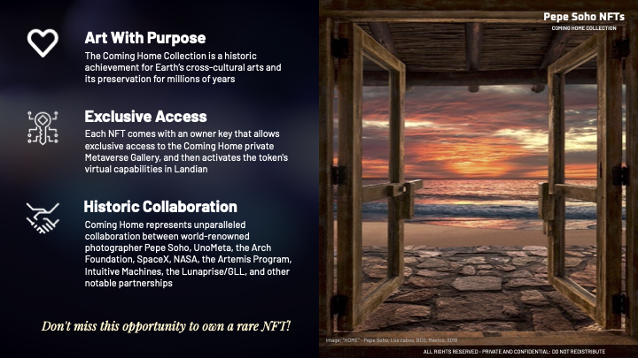 Sample pitch presentation in digital and print formats. Art by Pepe Soho. Design and content creation by LW Petersen.